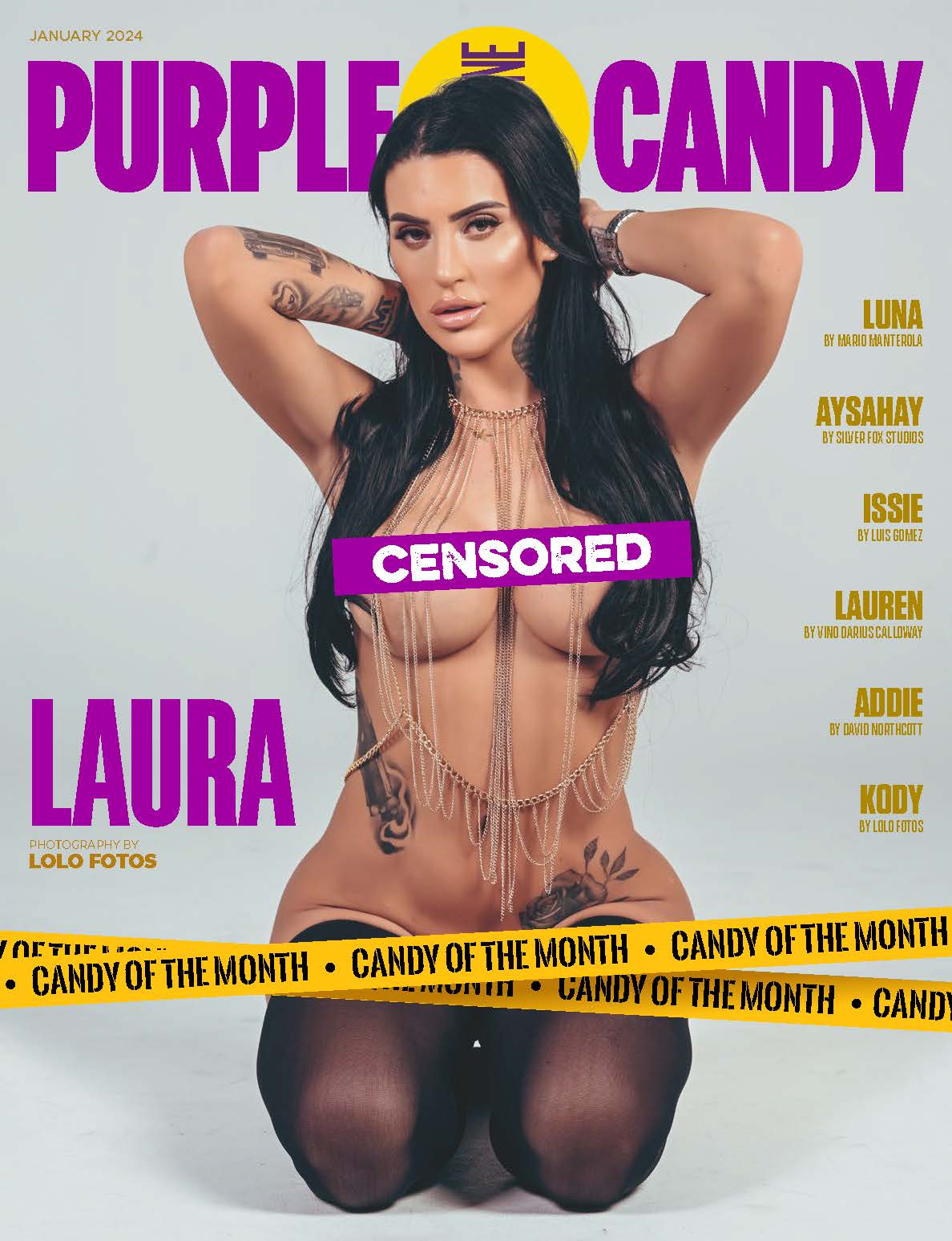 Purple Candy Magazine – January 2024 – Laura Purple Candy Magazine – January 2024 – Laura