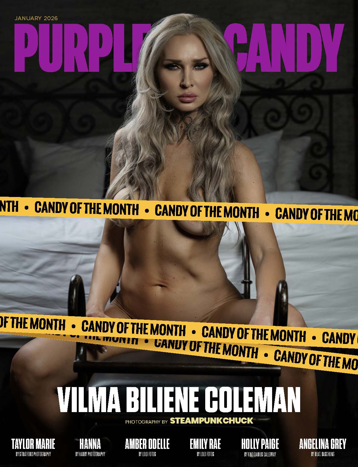Purple Candy Magazine – January 2026 – Vilma Biliene Coleman Purple Candy Magazine – January 2026 – Vilma Biliene Coleman